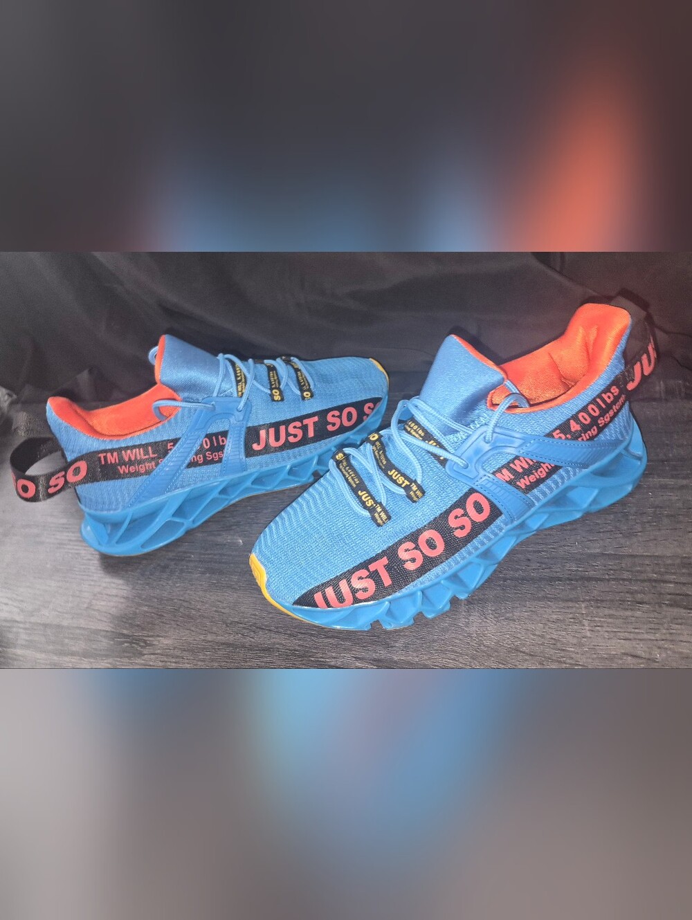 Just so so Blade Running shoes Blue Men's